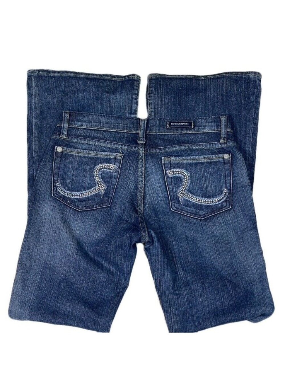Rock & Republic Womens Bootcut Jeans Size 29 Blue Denim